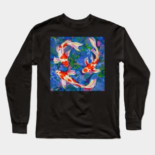 Koi - Acrylic koi fish painting Long Sleeve T-Shirt